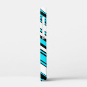 Zwarte witte strepen Case-Mate iPhone case (Achterkant / Links)