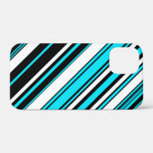 Zwarte witte strepen Case-Mate iPhone case (Achterkant (horizontaal))