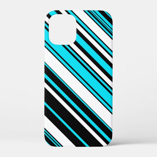 Zwarte witte strepen Case-Mate iPhone case (Achterkant)
