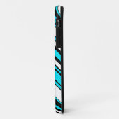 Zwarte witte strepen Case-Mate iPhone case (Achterkant/links)