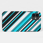 Zwarte witte strepen Case-Mate iPhone case (Achterkant (horizontaal))