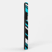 Zwarte witte strepen Case-Mate iPhone case (Achterkant/rechts)