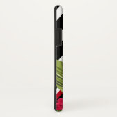 Zwarte witte strepen Gele bloemen Case-Mate iPhone Case (Achterkant / rechts)