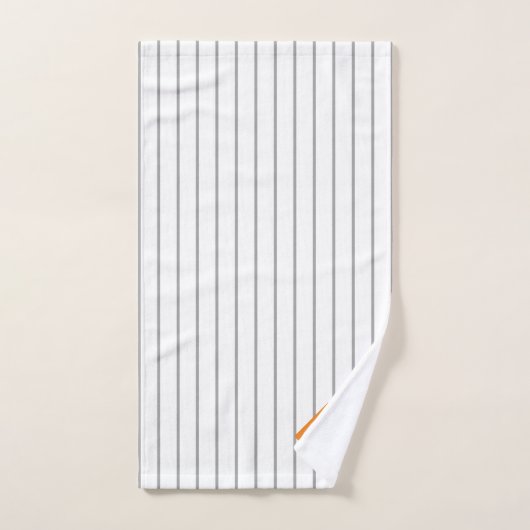 Zwarte witte strepen ID770 Bad Handdoek (Handdoek)