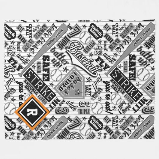 Zwarte witte strepen ID770 Fleece Deken (Voorkant (Horizontaal))