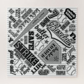 Zwarte witte strepen ID770 Legpuzzel (Horizontaal)