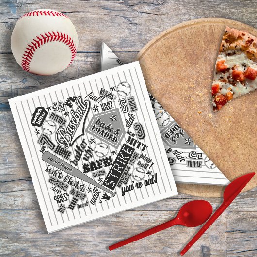 Zwarte witte strepen ID770 Servet