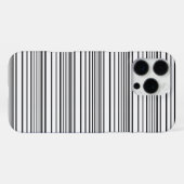 Zwarte witte strepen leuk iPhone hoesje (Achterkant horizontaal)