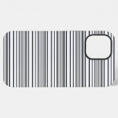 Zwarte witte strepen leuk iPhone hoesje (Achterkant horizontaal)