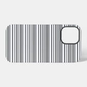 Zwarte witte strepen leuk iPhone hoesje (Achterkant horizontaal)