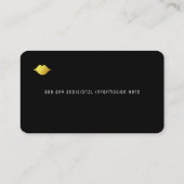 zwarte witte strepen & lippen moderne schoonheid visitekaartje (Achterkant)