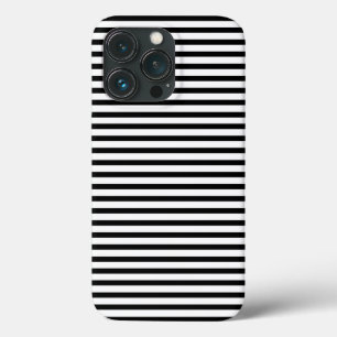 Zwarte, witte strepen, modern, stijlvol Case-Mate iPhone case