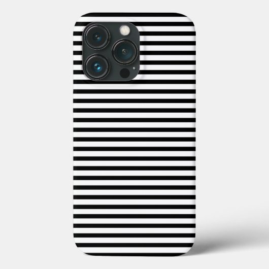 Zwarte, witte strepen, modern, stijlvol Case-Mate iPhone case (Achterkant)