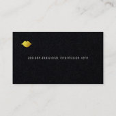 zwarte & witte strepen moderne schoonheid visitekaartje (Achterkant)