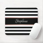 Zwarte witte strepen, speciaal aangepast muismat (Met muis)