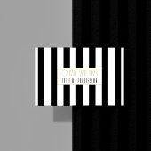 Zwarte witte strepen visitekaartje