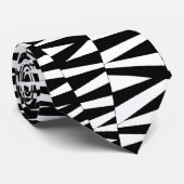 Zwarte witte strepen, vrij Mannen Stropdas (Opgerold)
