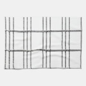 Zwarte & Witte Stripe keukenhanddoeken (Horizontaal)