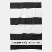 Zwarte & Witte Stripe keukenhanddoeken uit Stripe  (Verticaal)