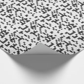 zwarte witte sudoku cadeaupapier (Hoek)