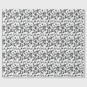zwarte witte sudoku cadeaupapier (Vlak)