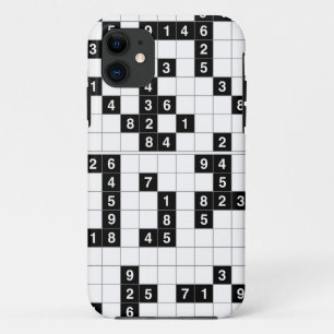 zwarte witte sudoku Case-Mate iPhone case