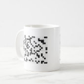 zwarte witte sudoku koffiemok (Voorkant links)