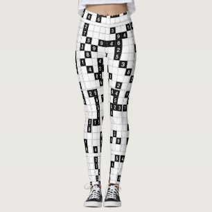 zwarte witte sudoku - leggings