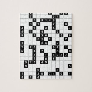 zwarte witte sudoku legpuzzel