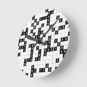 zwarte witte sudoku ronde klok (Hoek)