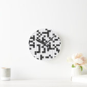 zwarte witte sudoku ronde klok (Huis)