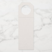  zwarte witte tekening rode sleehout omhuld flessenhanger (Achterkant)