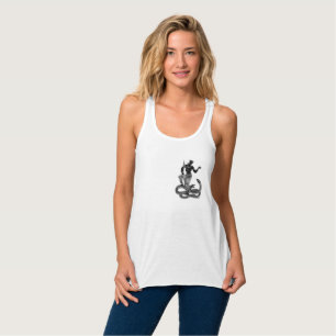 Zwarte witte Thaise slang, Songkarn, Thais Nieuwja Tanktop