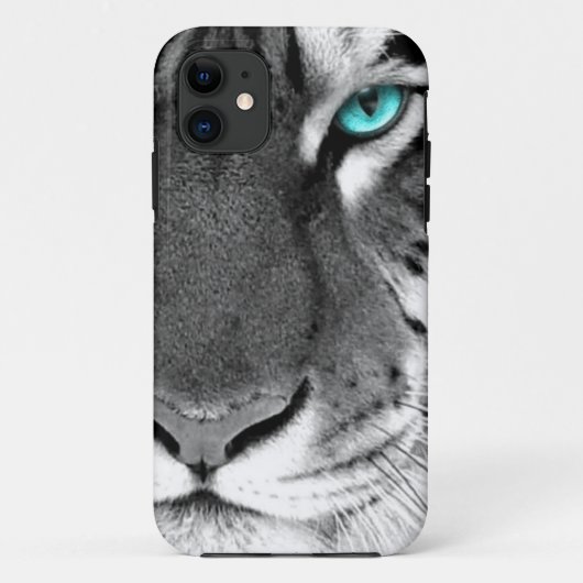 Zwarte witte tijger Case-Mate iPhone case (Achterkant)