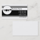 Zwarte witte trompet aangepaste visitekaartjes (Voorkant / Achterkant)