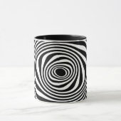Zwarte witte twist mok (Midden)
