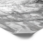 Zwarte witte uil op woonkamer stoel illustratie poster (Hoek)