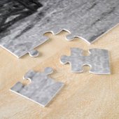 Zwarte witte  Venetië Canal Travel Legpuzzel (Zijkant)