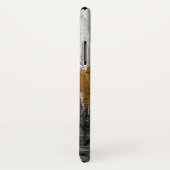 Zwarte witte verf met gepersonaliseerd Monogram Ho Case-Mate iPhone Case (Achterkant / rechts)
