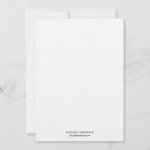 Zwarte witte Victoriaans scroll monogram bruiloft Kaart (Achterkant)