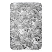 zwarte witte vis badmat (Voorkant Verticaal)