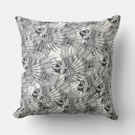 zwarte witte vis kussen