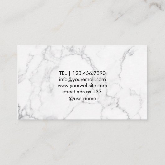 Zwarte witte visitekaartje voor psycholoog (Achterkant)