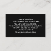 Zwarte witte visitekaartje voor psycholoog (Voorkant)