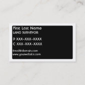 Zwarte witte visitekaartjes (Achterkant)