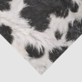 Zwarte Witte Vlekken Vacht Koe Tissuepapier (Detail)