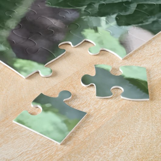 Zwarte witte vlinder legpuzzel (Zijkant)