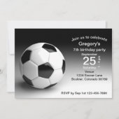 Zwarte, witte Voetbal Football Kaart (Voorkant)