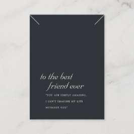 ZWARTE WITTE VRIEND KETTING MET VERSCHIJNSELAAR PLAATSKAARTJE