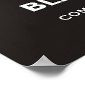 Zwarte witte vrouwenbeentjes motivatie poster (Hoek)